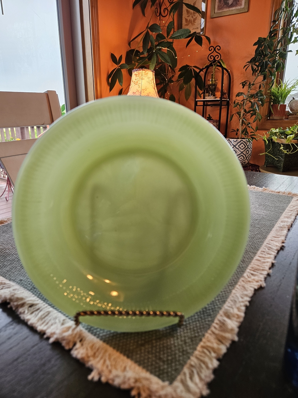 Vintage Fire King Jadeite Jane Ray 7 5/8" Soup Bowl